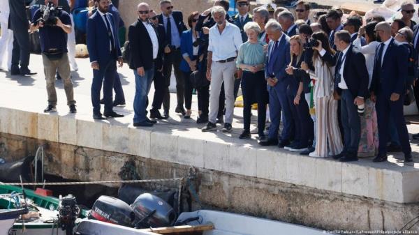Italian Prime Minister Giorgia Meloni said that the "challenge of the massive flow of immigrants” must be addressed at a pan-European level
| Photo: Cecilia Fabiano / LaPresse / AP / dpa / picture alliance