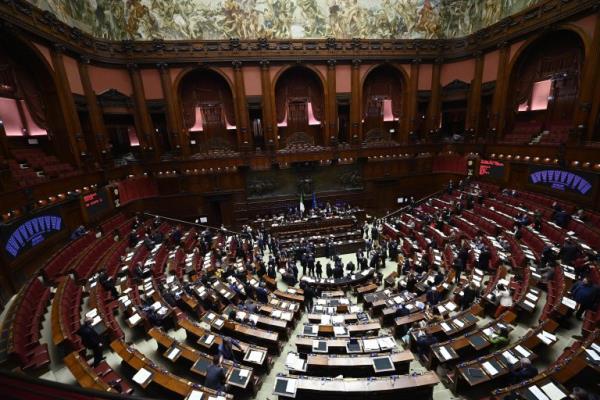 The hall of the Italian Lower House of Parliament, in Palazzo Montecitorio, during a voting session | Photo: Archive ANSA / RICCARDO ANTIMIANI (ANSAmed).
